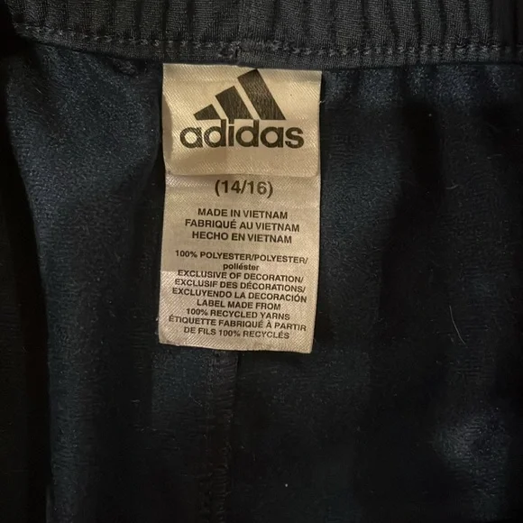 Adidas size 14/16 jogger sweatpants, good condition, navy blue - Picture 3 of 5